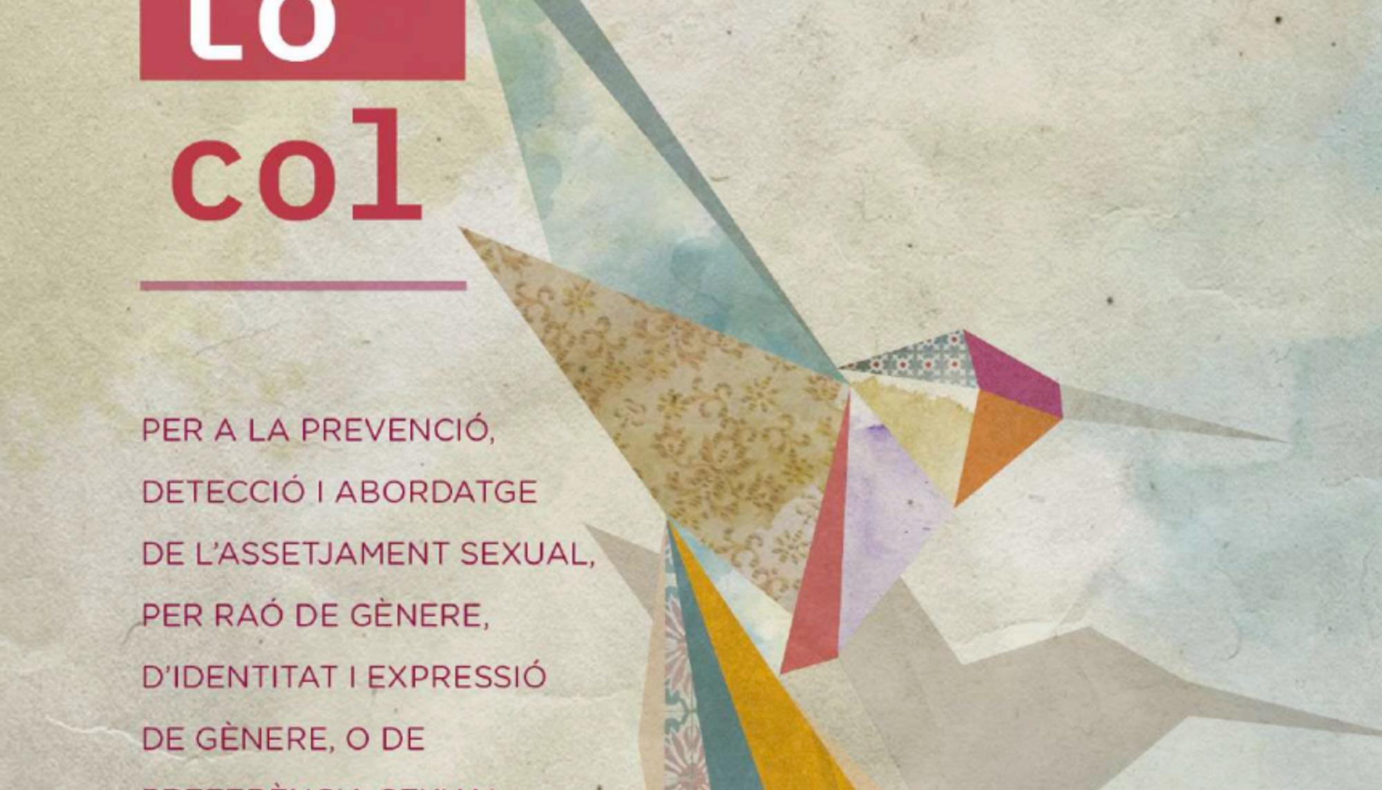 Portada del protocolo de prevención de acoso de la XES (Xarxa de Economía Solidaria de Catalunya)